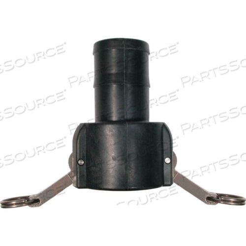 OEM#: 90.722.1141-1/4 POLYPROPYLENE CAMLOCK FITTING - MALE BARB X FEMALE COUPLER THREAD by Be Pressure Washer Supply Inc.