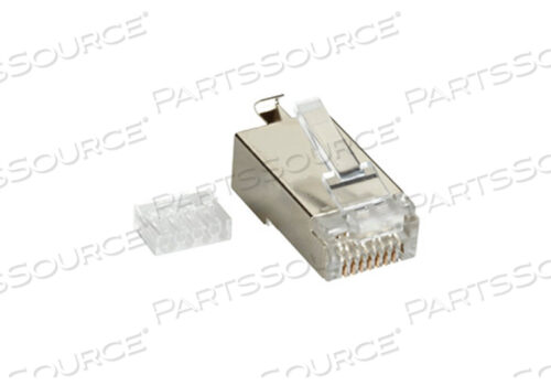 ЭКРАНИРОВАННАЯ МОДУЛЬНАЯ ВИЛКА, RJ-45, 6 ПРОВОДОВ МОДУЛЬНАЯ ВИЛКА RJ-45 CAT6