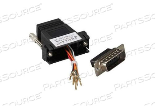 МОДУЛЬНЫЙ АДАПТЕР, 1 X 15-КОНТАКТНЫЙ РАЗЪЕМ DB-15, 1 X RJ-45 СЕТЕВОЙ, ЧЕРНЫЙ