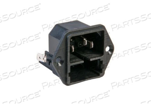 РАЗЪЕМ ВХОДА ПИТАНИЯ, ТЕРМОПЛАСТИКОВЫЙ, ЧЕРНЫЙ, 10 А, 250 В ПЕРЕМЕННОГО ТОКА, 2 ПОЛЮСА, БЫСТРОЕ СОЕДИНЕНИЕ