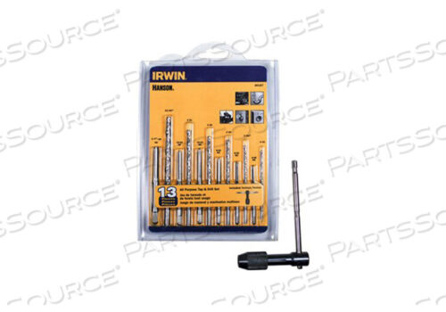 OEM#: 409-252 НАБОР СВЕРЛ И МЕТЧИКОВ, СВЕРЛО ИЗ БЫСТРОРЕЖУЩЕЙ СТАЛИ, МЕТЧИК ИЗ УГЛЕРОДИСТОЙ СТАЛИ, 13 ГРАДУИРОВОК, 13 ПРЕДМЕТОВ, КРИСТАЛЛИЧЕСКОЕ КОНЧИК, РЕЗЬБА SAE, РЕЗЬБА UNC, ПРАВАЯ РЕЗЬБА от Non-Medical