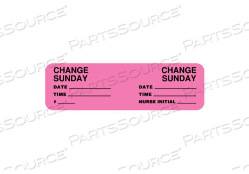 OEM#: ULCM301ЭТИКЕТКА CHANGE MINDER, ВОСКРЕСЕНЬЕ, ФЛУОРЕСЦЕНТНАЯ БУМАГА, ФЛУОРЕСЦЕНТНЫЙ РОЗОВЫЙ, 3 ДЮЙМА X 7/8 ДЮЙМА от United Ad Label