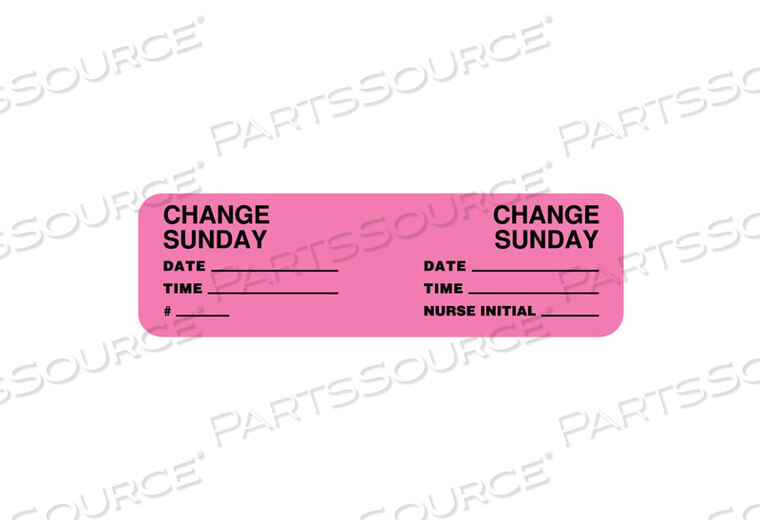 OEM#: ULCM301ЭТИКЕТКА CHANGE MINDER, ВОСКРЕСЕНЬЕ, ФЛУОРЕСЦЕНТНАЯ БУМАГА, ФЛУОРЕСЦЕНТНЫЙ РОЗОВЫЙ, 3 ДЮЙМА X 7/8 ДЮЙМА от United Ad Label