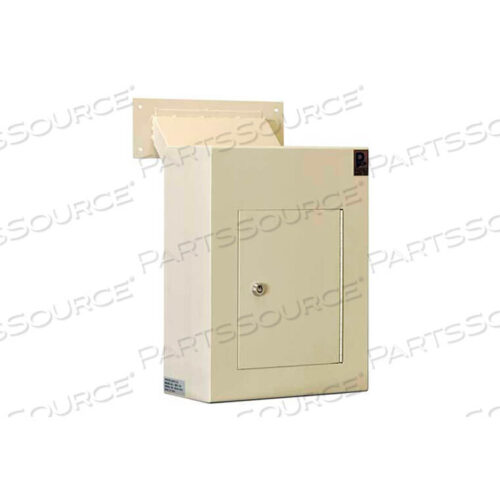 OEM#: WDC-160WALL DEPOSITORY DROP BOX WITH ADJUSTABLE CHUTE - 12W X 6D X 16H, BEIGE by Protex Safe Co. LLC