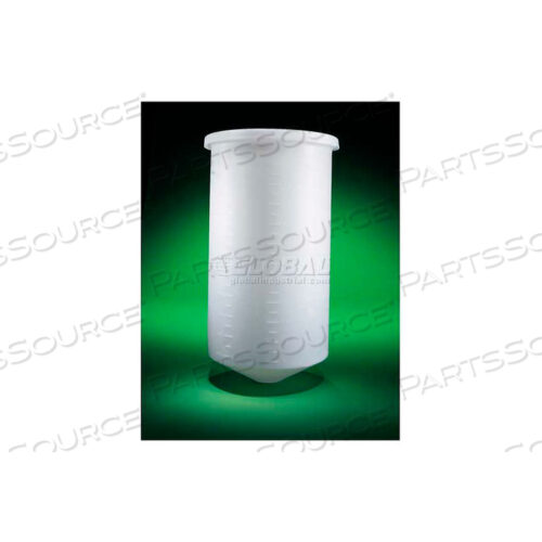 OEM#: 16220-0055PP, 55 ГАЛЛОНОВ, РЕЗЕРВУАР С КОНИЧЕСКИМ ДНОМ И КРЫШКОЙ, ДИАМЕТР 22 X 44H, ТОЛЩИНА СТЕНОКИ 3/16, БЕЛЫЙ ОТ Saint-Gobain Performance Plastics