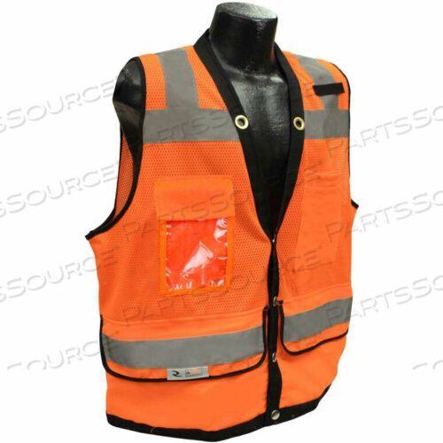 OEM#: SV59-2ZOD-XLTYPE R КЛАСС 2 ТЯЖЕЛЫЙ ЖИЛЕТ БЕЗОПАСНОСТИ ДЛЯ ГЕОДЕЗИСТА, НА КНОПКАХ, XL, ОРАНЖЕВЫЙ от Radians