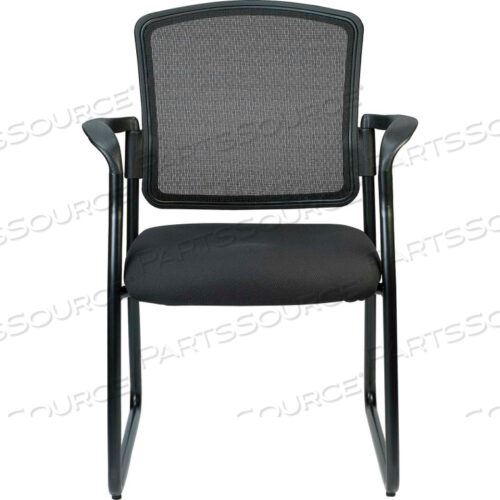 КРЕСЛО EUROTECH DAKOTA SIDE - ЧЕРНАЯ ТКАНЬ/СЕТКА - НЕРЕГУЛИРУЕМЫЕ ПОДЛОКОТНИКИ