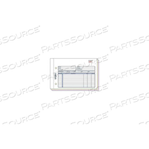 КНИГА СЧЕТОВ, 3 ЧАСТИ, БЕЗКОПИРАТЕЛЬНАЯ, 5-1/2 X 7-7/8, 50 КОМПЛЕКТОВ В КНИГЕ