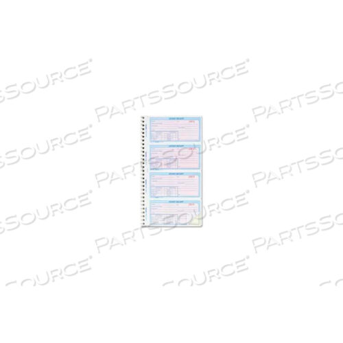 КНИЖКА ДЛЯ РАСЧЕТОВ, 2 ЧАСТИ, БЕЗ КОПИРОВАНИЯ, 2-3/4 X 5-1/2, 200 КОМПЛЕКТОВ В КНИГЕ