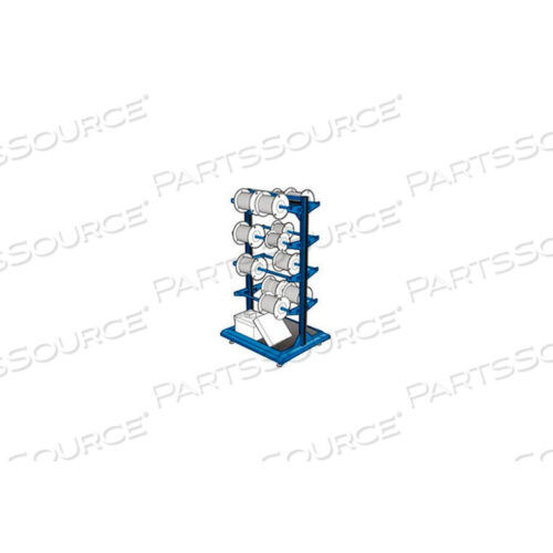 OEM#: WMA1031 _055СТАЦИОНАРНАЯ СТОЙКА ДЛЯ КАТУШЕК 32Ш X 27Г X 55В, НИЖНЯЯ ПОЛКА ДЛЯ ХРАНЕНИЯ 8 УДИЛИЩ AVALANCHE BLUE от Rousseau Metal Inc.