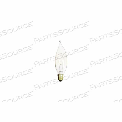 OEM#: S327315CA8 15 Вт ЛАМПОЧКА НАКАЛИВАНИЯ С ЦОКОЛЬЕМ-КАНДЕЛЯБРОМ, 120 В ЛАМПА от Satco