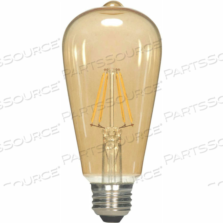 OEM#: S95784.5W ST19 FILAMENT LED MEDIUM BASE TRANSPARENT AMBER 2300K от Satco