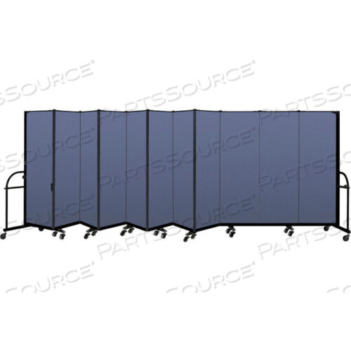 11-ПАНЕЛЬНАЯ ПРОЧНАЯ ПЕРЕНОСНАЯ РАЗДЕЛИТЕЛЬНАЯ КОМНАТА - 6H X 20 5L - ЦВЕТ ТКАНИ: СИНИЙ