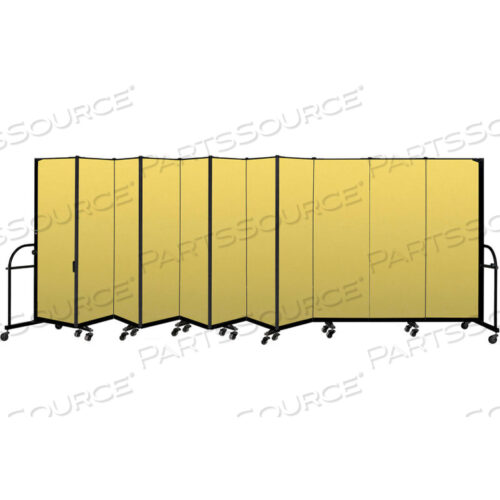 11-ПАНЕЛЬНАЯ ПРОЧНАЯ ПЕРЕНОСНАЯ РАЗДЕЛИТЕЛЬНАЯ КОМНАТА - 6H X 20 5L - ЦВЕТ ТКАНИ: ЖЕЛТЫЙ