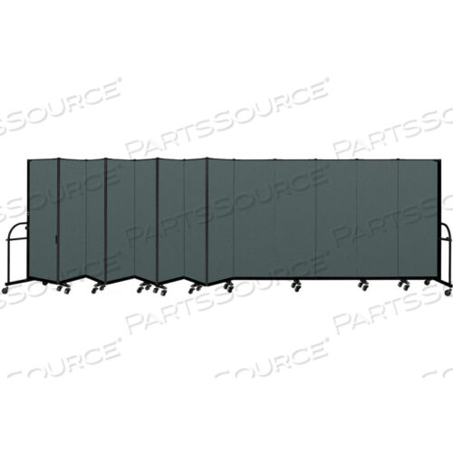 13-ПАНЕЛЬНАЯ ПРОЧНАЯ ПЕРЕНОСНАЯ КОМНАТНАЯ ПЕРЕГОРОДКА - 6H X 24 1L - ЦВЕТ ТКАНИ: КРЕКВЕТ