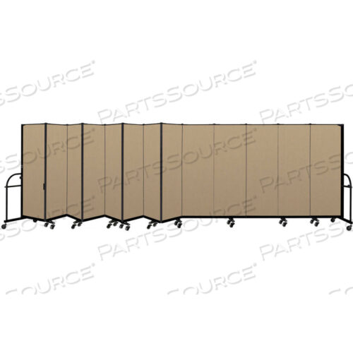 13-ПАНЕЛЬНАЯ ПРОЧНАЯ ПЕРЕНОСНАЯ КОМНАТНАЯ ПЕРЕГОРОДКА - 6H X 24 1L - ЦВЕТ ТКАНИ: ПУСТЫННЫЙ