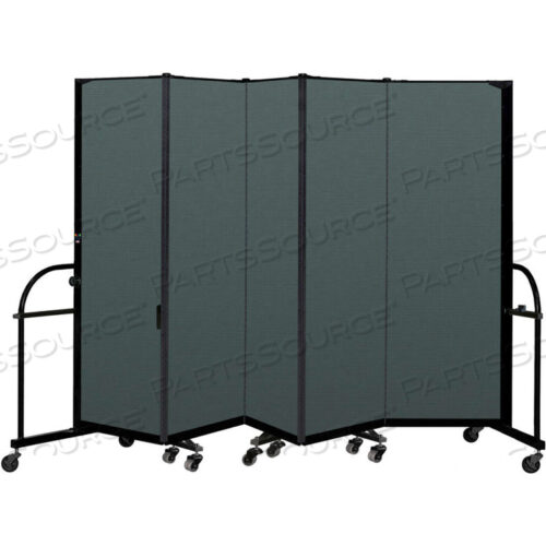 5-ПАНЕЛЬНАЯ ПРОЧНАЯ ПЕРЕНОСНАЯ КОМНАТНАЯ ПЕРЕГОРОДКА - 6H X 9 5L - ЦВЕТ ТКАНИ: MALLARD