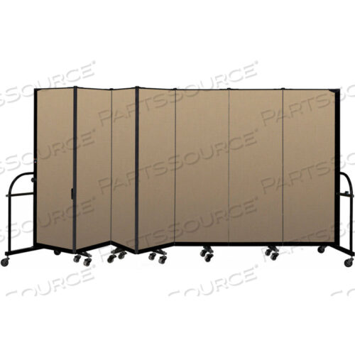 7-ПАНЕЛЬНАЯ ПРОЧНАЯ ПЕРЕНОСНАЯ КОМНАТНАЯ ПЕРЕГОРОДКА - 6H X 13 1L - ЦВЕТ ТКАНИ: ПУСТЫННЫЙ
