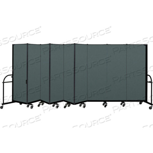 9-ПАНЕЛЬНАЯ ПРОЧНАЯ ПЕРЕНОСНАЯ КОМНАТНАЯ ПЕРЕГОРОДКА - 6H X 16 9L - ЦВЕТ ТКАНИ: MALLARD