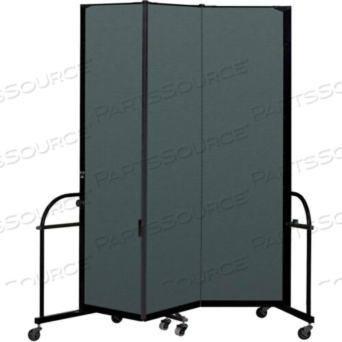 3-ПАНЕЛЬНАЯ ПРОЧНАЯ ПЕРЕНОСНАЯ КОМНАТНАЯ РАЗДЕЛИТЕЛЬНАЯ ПЛИТКА - 7 4H X 5 9L - ЦВЕТ ТКАНИ: КРЕКВЕТ