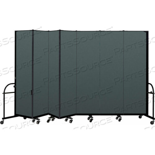 7-ПАНЕЛЬНАЯ ПРОЧНАЯ ПЕРЕНОСНАЯ КОМНАТНАЯ РАЗДЕЛИТЕЛЬНАЯ ПЛИТКА - 7 4H X 13 1L - ЦВЕТ ТКАНИ: КРЕКВЕТ