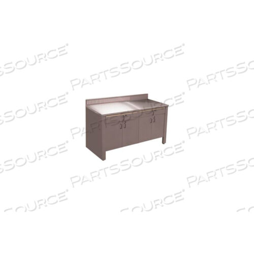 ВЕРСТАК REALITI-СТАЦИОНАРНЫЙ ВКЛЮЧАЕТ СТОЛЕШНИЦУ ИЗ НЕРЖАВЕЮЩЕЙ СТАЛИ-СЕРЫЙ ОЛОВЕН