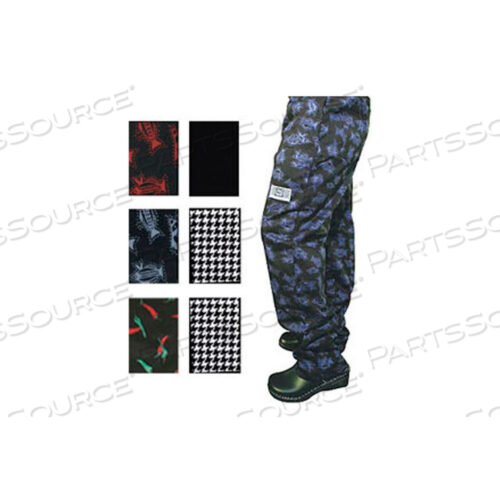 Брюки шеф-повара E Z FIT QC LITE, X SMALL, ЧЕРНЫЕ