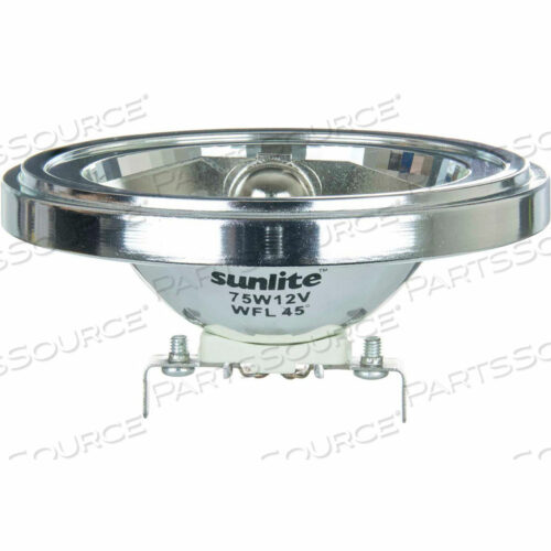 SUNLITE 75AR111/WFL/12V 75W AR111 АЛЮМИНИЕВАЯ ОТРАЖАТЕЛЬНАЯ ГАЛОГЕННАЯ ЛАМПА, ЦОКОЛО G53