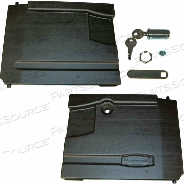 OEM#: FG4094L1КОМПЛЕКТ BLADOOR С ЗАМКОМ ДЛЯ ТЕЛЕЖКИ XTRA CART от Rubbermaid Medical Division