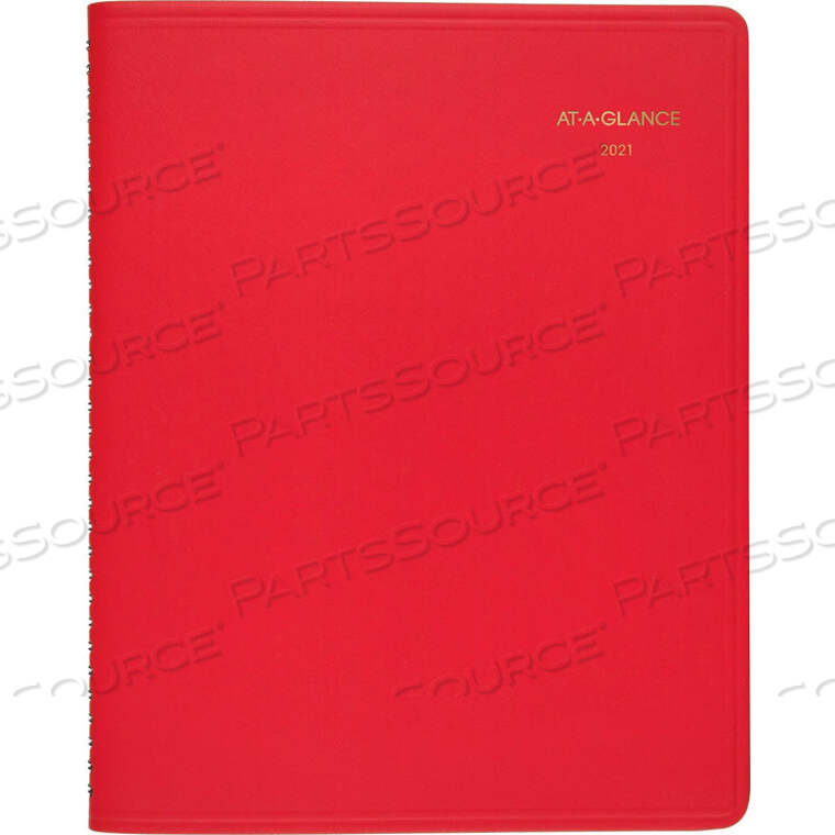 OEM#: 7025013ЕЖЕМЕСЯЧНАЯ КНИЖКА ДЛЯ ЗАПИСЕЙ В ПРОВОЛОЧНОМ ВИДЕ 5/16 X 9-1/2 X 11-3/8 КРАСНАЯ от At-A-Glance