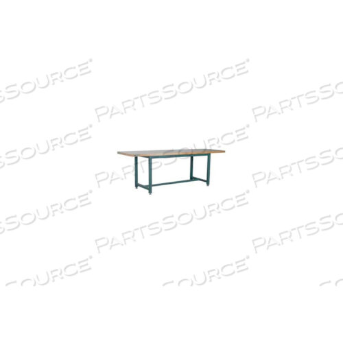 ВЕРСТАК, СЕРИЯ 1000, КЛЕНОВЫЙ МЯСИЛЬНЫЙ БЛОК С КВАДРАТНОЙ КРОМКОЙ, 96 Ш X 30 Д, ЧЕРНЫЙ