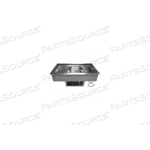 БЛОК ДЛЯ ХОЛОДНОЙ ПИЩИ, ВСТРАИВАЕМЫЙ, ОХЛАЖДАЕМЫЙ, (4) РАЗМЕРА КАСТРЮЛИ, 60-1/2 Л