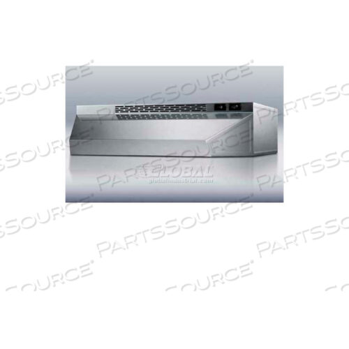 20 Вт КОНВЕРТИРУЮЩАЯ ВЫТЯЖКА ДЛЯ ИСПОЛЬЗОВАНИЯ С ВОЗДУХОВОДОМ ИЛИ БЕЗ ВОЗДУХОВОДА, НЕРЖАВЕЮЩАЯ СТАЛЬ