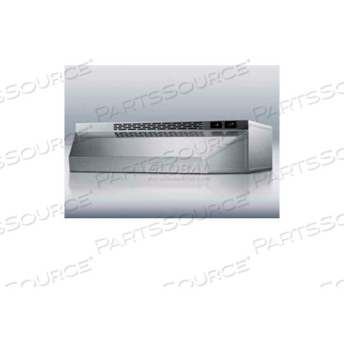 30W DUCTLESS RANGE HOOD, STAINLESS STEEL FINISH