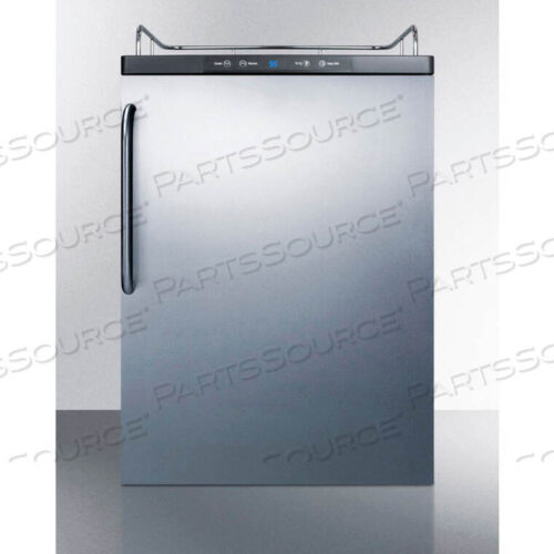 OEM#: SBC635MBINKSTBПИВНОЙ ДИСПЕНСЕР, ВСТРАИВАЕМЫЙ ДЛЯ БЫТОВЫХ УСЛУГ, 5,6 КУБ. ФУТА, 24 Ш X 33-1/2 В, нержавеющая сталь от Summit Appliance (подразделение Felix Storch, Inc.)