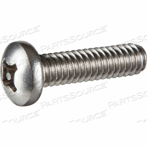 4-40 X 1/2 SECURITY MACHINE SCREW - PAN PHILLIPS (P1) HEAD - 18-8 STAINLESS STEEL - PKG OF 100