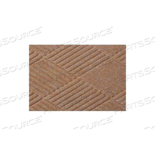 WATERHOG DIAMOND MAT FASHION BORDER ТОЛЩИНОЙ 3/8 3 X 4 СРЕДНЕ-КОРИЧНЕВЫЙ