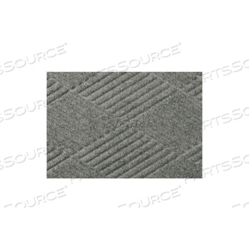 WATERHOG DIAMOND MAT FASHION BORDER ТОЛЩИНОЙ 3/8 4 X 8 СРЕДНЕ-СЕРЫЙ