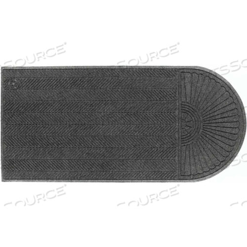 WATERHOG ECO GRAND ELITE ВХОДНОЙ КОВРИК + ОДИН КОНЕЦ ТОЛЩИНОЙ 3/8 3 X 5.5 СЕРЫЙ