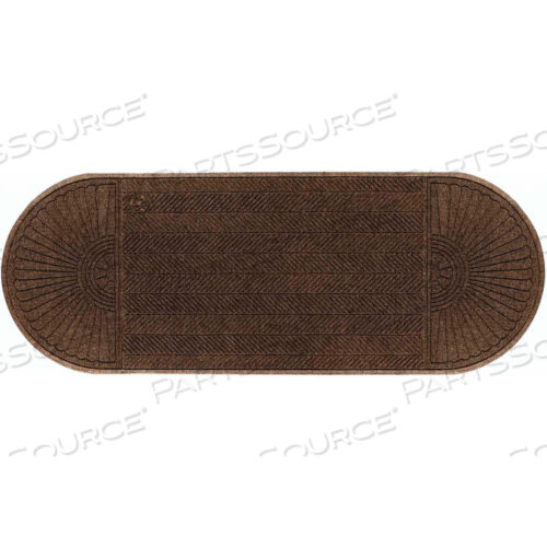 WATERHOG ECO GRAND ELITE 3/8 THICK TWO ENDS ENTRANCE MAT, CHESTNUT BROWN 3 X 117