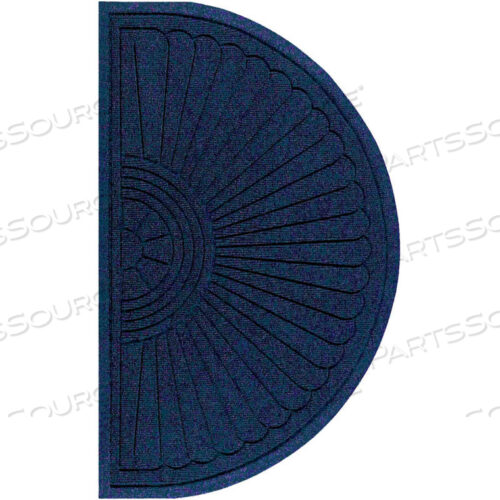 WATERHOG ECO GRAND ELITE 3/8 ТОЛСТЫЙ ПОЛУОВАЛЬНЫЙ ВХОДНОЙ КОВРИК, ИНДИГО 4 X 23