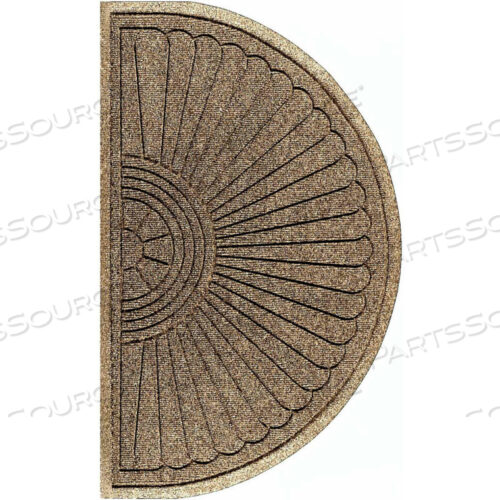 WATERHOG ECO GRAND ELITE 3/8 ТОЛСТЫЙ ПОЛУОВАЛЬНЫЙ ВХОДНОЙ КОВРИК, ХАКИ 6 X 33