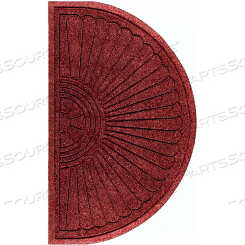 WATERHOG ECO GRAND ELITE 3/8 ТОЛСТЫЙ ПОЛУОВАЛЬНЫЙ ВХОДНОЙ КОВРИК, REGAL RED 3 X 18