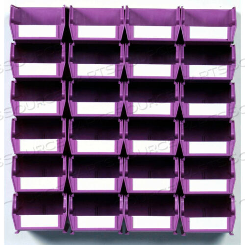 НАСТЕННЫЙ КОНТЕЙНЕР ДЛЯ ХРАНЕНИЯ LOCBIN, 5-3/8 Д X 4-1/8 В X 3 Ш, ОРХИДЕЯ, (26 ШТ)