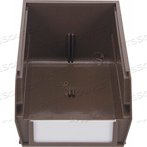 LOCBIN 4-1/8L X 7-3/8W X 3H КОРИЧНЕВЫЕ ШТАБЕЛИРОВАННЫЕ, ПОДВЕСНЫЕ, БЛОКИРОВОЧНЫЕ ЯЩИКИ ИЗ ПОЛИПРОПИЛЕНА, 10 ШТ.