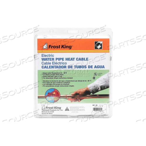 КОМПЛЕКТ АВТОМАТИЧЕСКОГО ЭЛЕКТРИЧЕСКОГО НАГРЕВАТЕЛЬНОГО КАБЕЛЯ FROST KING - ДЛИНА 18 ФУТОВ