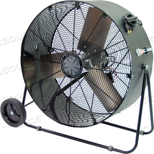 42-ДЮЙМОВЫЙ ПОРТАТИВНЫЙ ВЕНТИЛЯТОР С ПРЯМЫМ ПРИВОДОМ, ПОВОРОТНОЕ ОСНОВАНИЕ, 1/2 Л.С., 9000 КУБ. ФУТОВ/МИН.