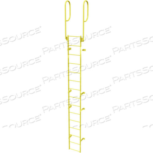 OEM#: WLFS0215-Y15 СТАЛЬНАЯ ПРОХОДНАЯ ЛЕСТНИЦА С ПОРУЧНЯМИ, ЖЕЛТАЯ, Tri-Arc