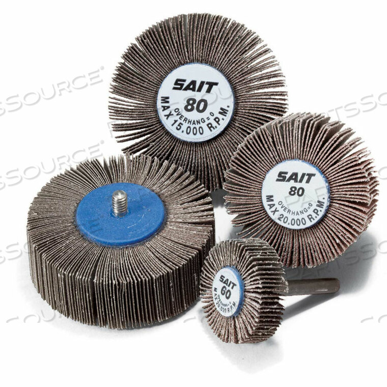 OEM#: 700122A FLAP WHEEL 1 X 1 X 1/4 120 GRIT ALUMINUM OXIDE by United Abrasives-Sait