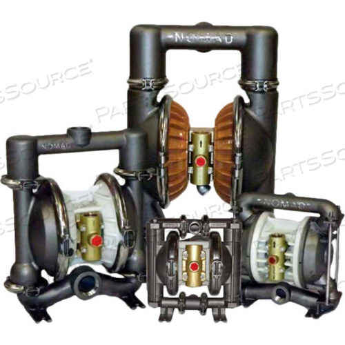 Насос NOMAD 1 TRANS-FLO GOLD AODD, мембраны из нержавеющей стали 316SS W-GARLOCK PTFE/NEOPRENE и порты FNPT